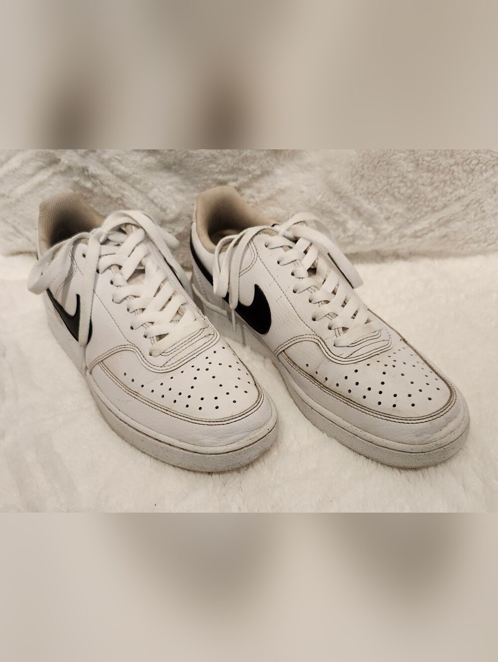 Nike Court Vision Low Next Nature White/Black Sneakers